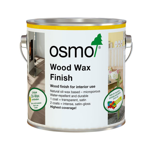 Osmo Wood Wax Finish Transparent, Walnut, 0.75L Image 1