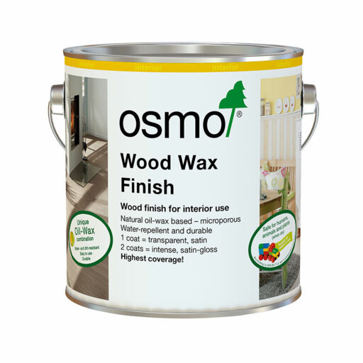 Osmo Wood Wax Finish Transparent, White Matt, 5ml Image 1