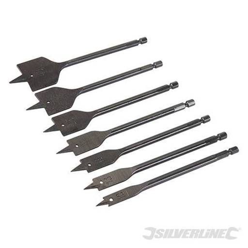 Plumbers Flat Bit Set, 7 pcs, 10-40 mm