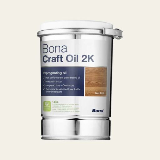 Bona Craft Oil, 2K, Misty, 1.25 L