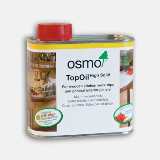 Osmo Top Oil, Wooden Worktop Oil, Acacia Matt Finish, 0.5L