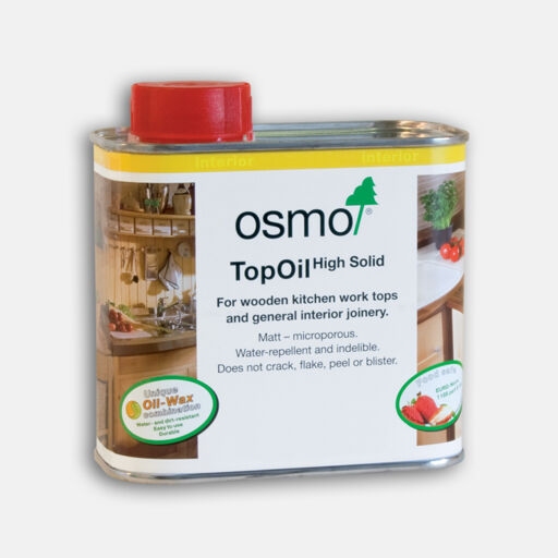 Osmo Top Oil, Wooden Worktop Oil, Natural Finish, 0.5L