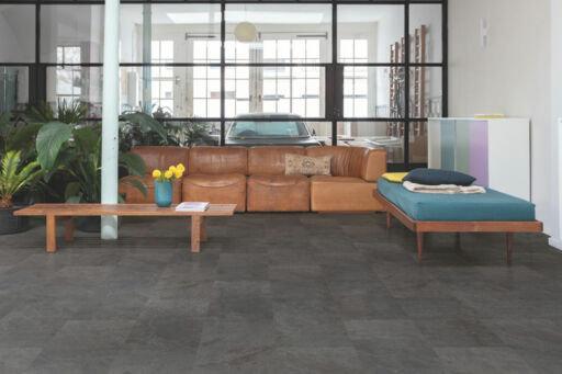 QuickStep Alpha Oro Base, Black Slate Vinyl Flooring, 303x4x610mm