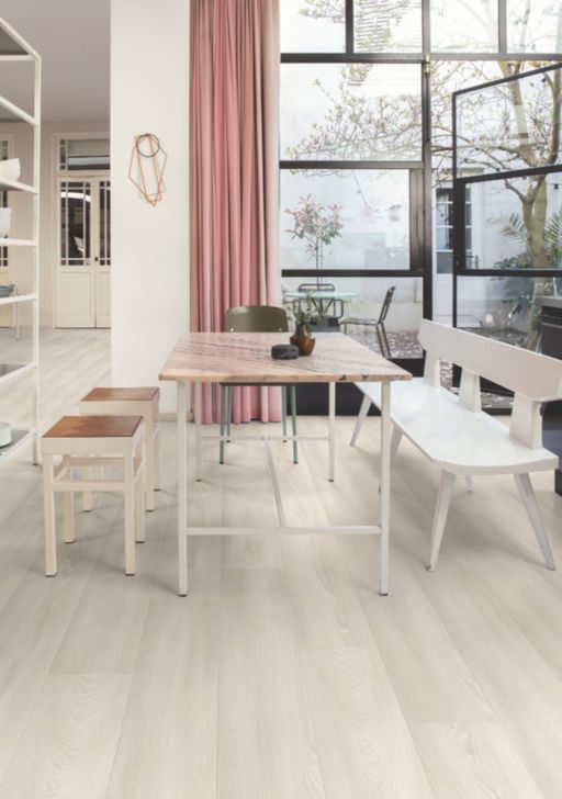 QuickStep Capture White Premium Oak Laminate Flooring, 9mm