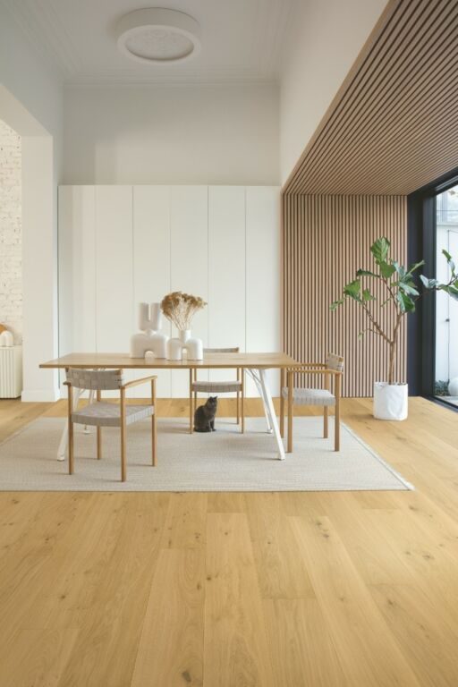 Quickstep Cala Pure Oak Engineered Flooring, Brushed & Extra Matt Lacquered, 220x13x2200mm